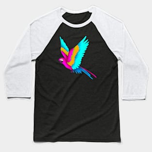 Colorful Parrot Baseball T-Shirt